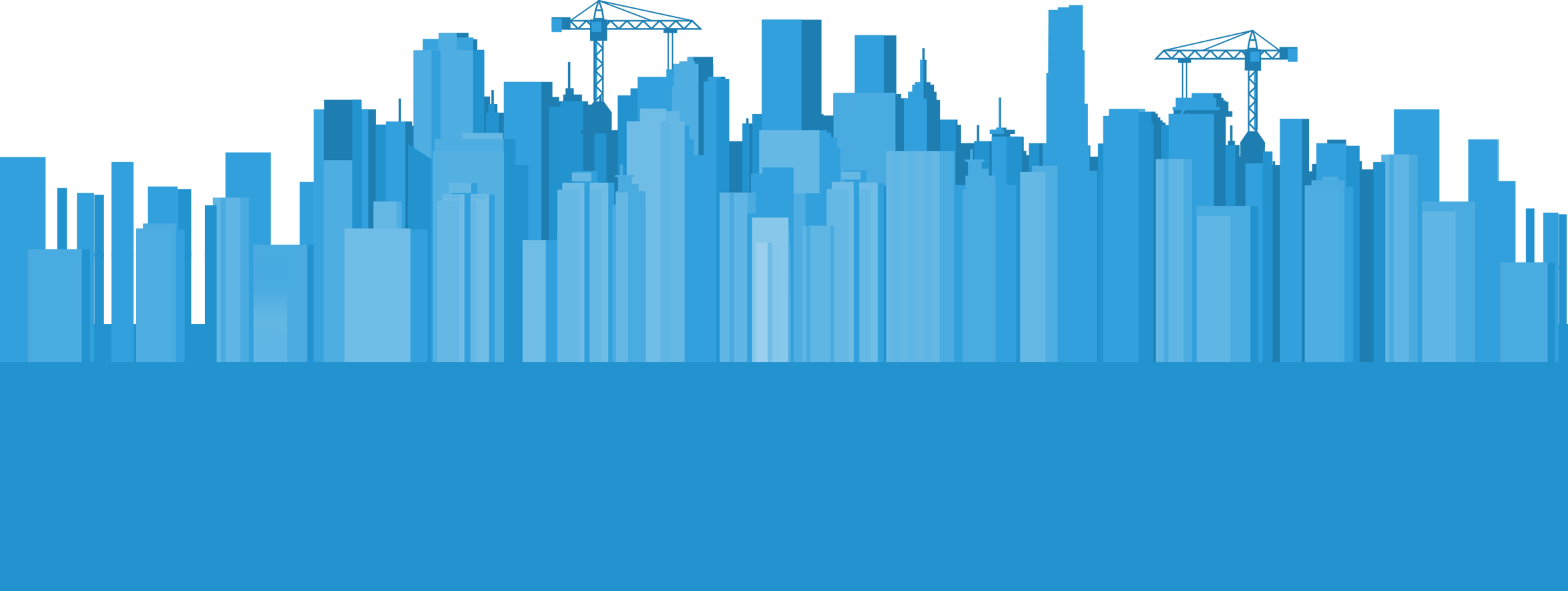 blue cityscape
